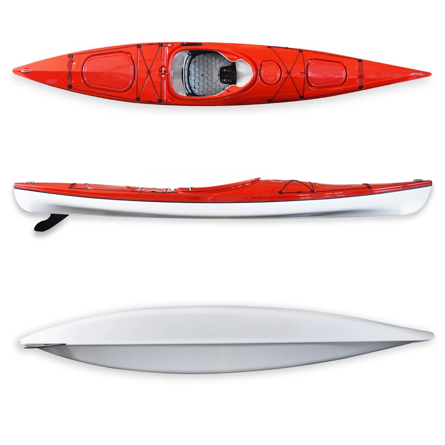 Ridgeside Light Weight Canoes And Kayaks Plastic Sit In ABS Touring Sea Canoe Boat Sit In Canoe Kayak Single Seat Canoe/Kayak