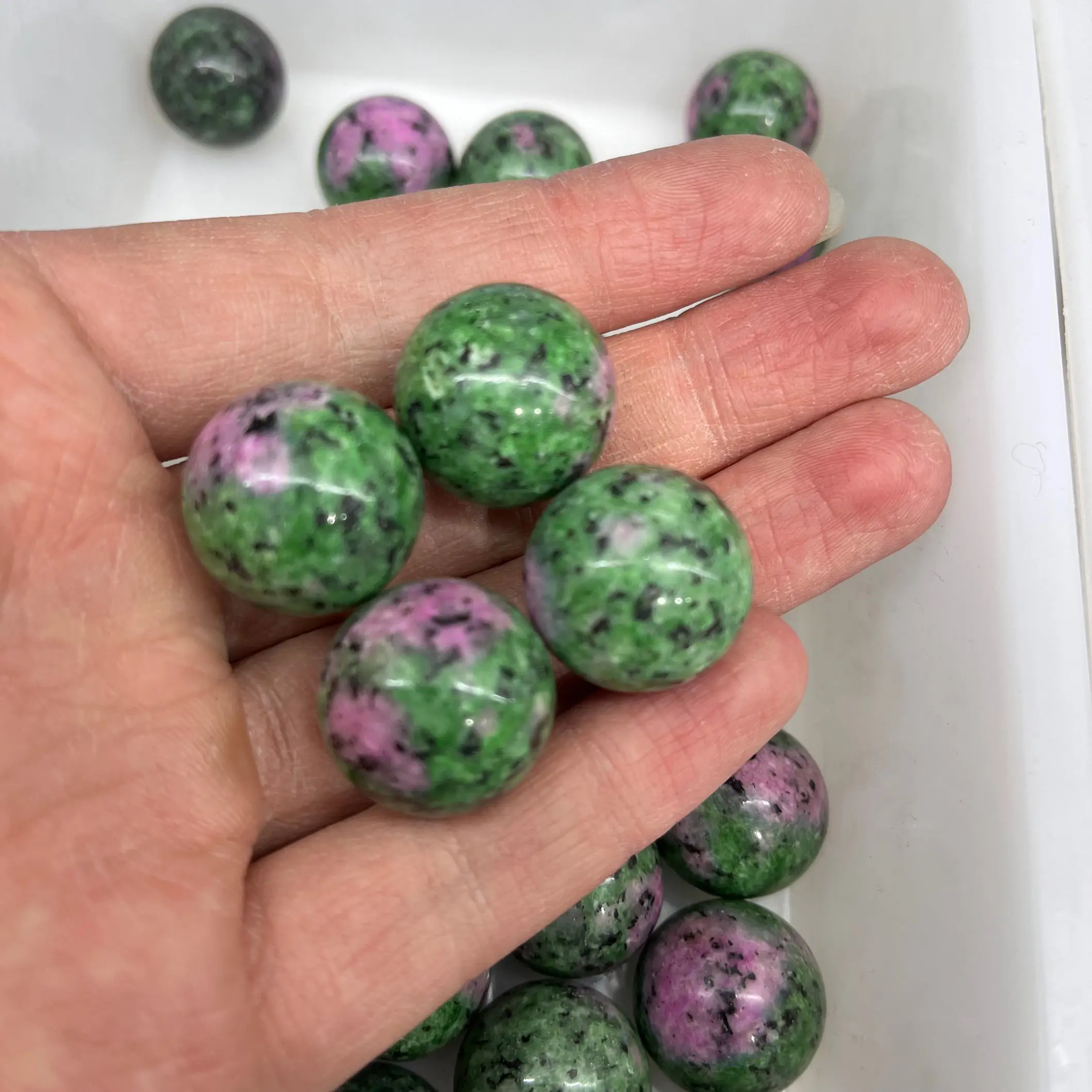 Wholesale Natural Rhodochrosite Obsidian Amethyst Charoite Crystal sphere For Decoration