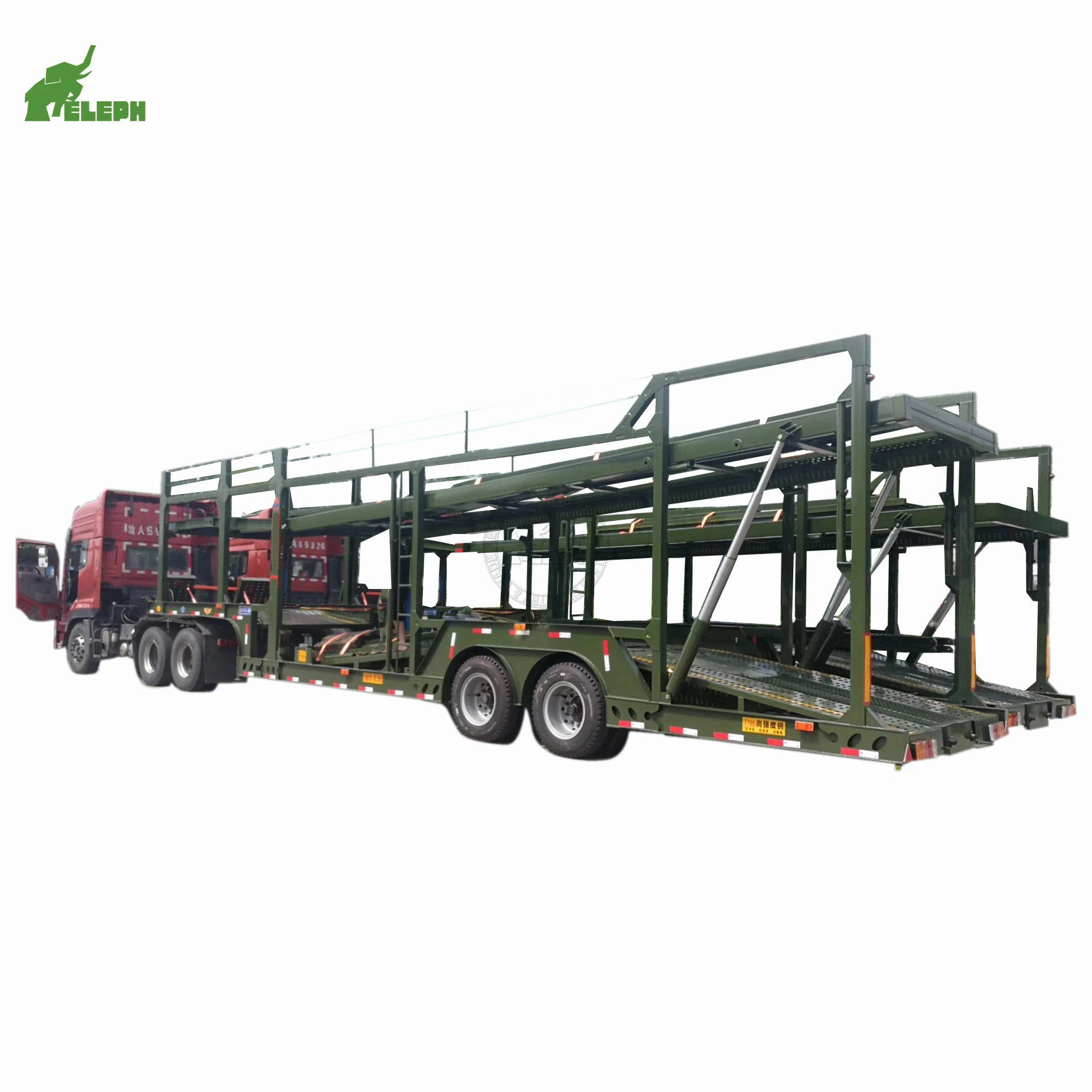 Double Axles Large Capacity 8 Cars Vahicle Carrier Semi Trailer to Carry 07
