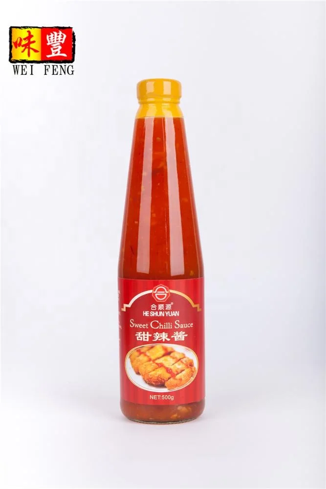 Private Label Brand OEM Factory HACCP BRC Halal Certification Red Chili Paste 500g Hot Spicy Sweet Chilli Sauce