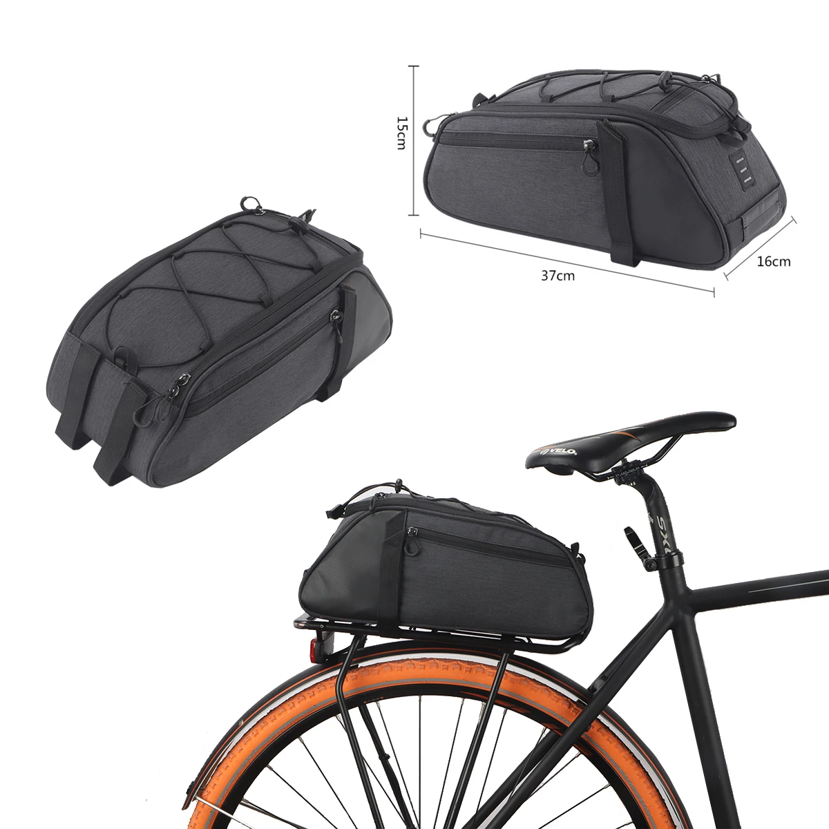 New Product Ideas 2024 Bicycle Accessories Custom Mountain Bicycle Bags Boxes Waterproof Bike Travel Frame Rear Rack Pannier Bag