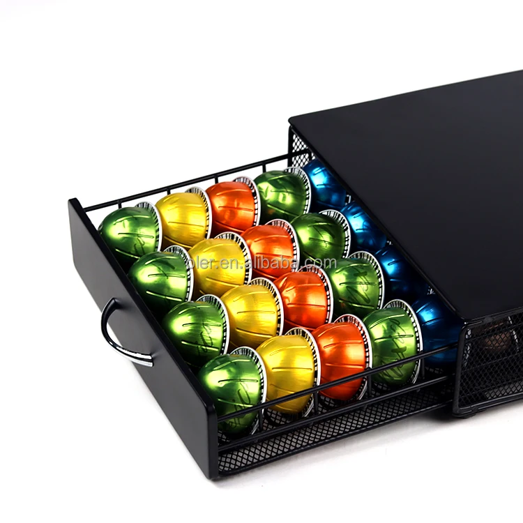 K-cup Storage Drawer Coffee Capsule Organizer Coffee Pod Storage Drawer Holder for Capsules