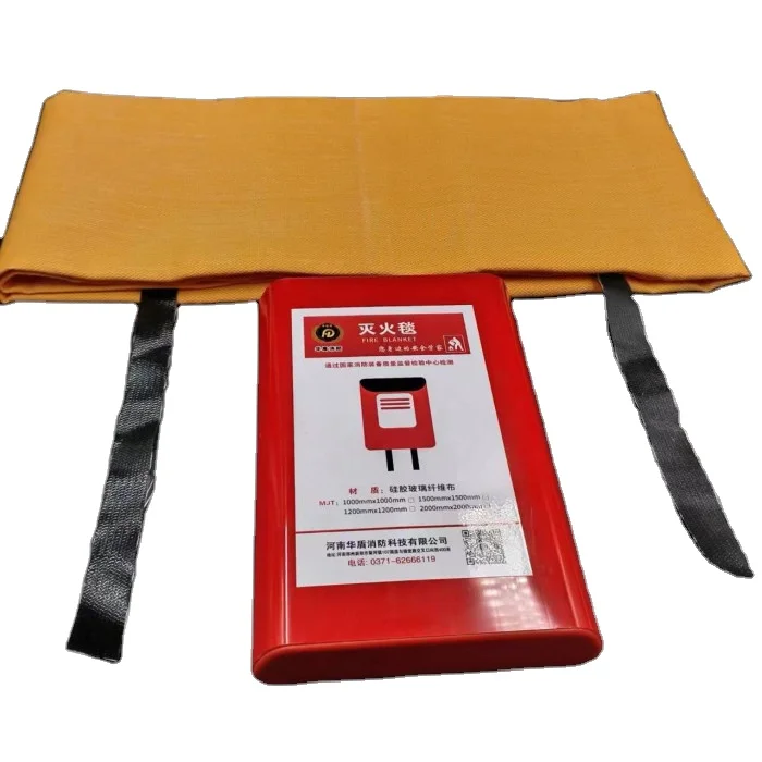 1m X 1m Flame Retardant Safety Fireproof Fiberglass Emergency Approved Fire Blankets For Home Kitchen