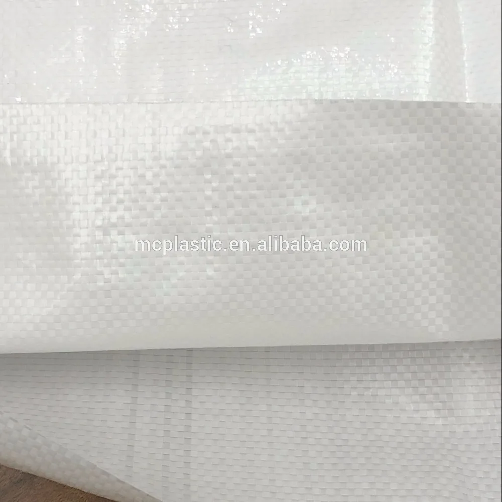 mincheng new material pp woven plastic white bag cheap 25kg cement sacks