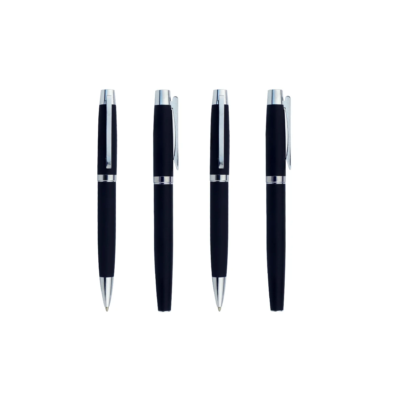 High-end metal signature gel pen custom laser logo black ink advertising gel pen