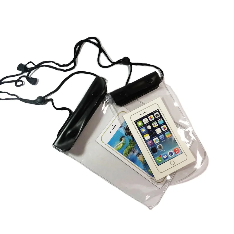 OEM Swimming Beach Plastic  Protector Dry Bag For Mobile Phone Transparent PVC  waterproof  mobile phone bags