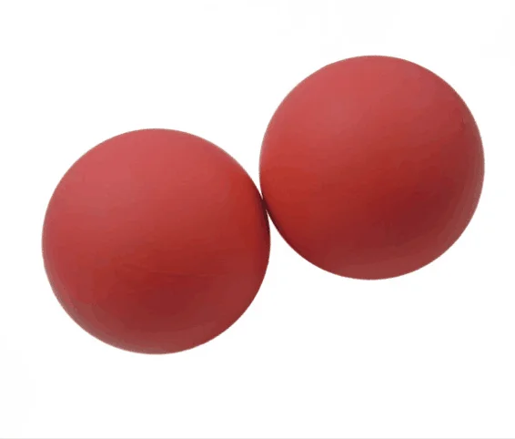 Custom Logo Racketball 55mm/60mm Rubber Balls Colorful Solid High Bounce Rubber Ball Racquetball Frescobol Squash Ball