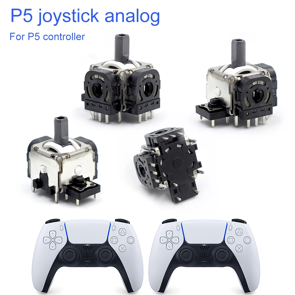 New Replacement Part 3D Analog Joystick Thumb Stick Joystick Sensor Axis Module For PS5 Controller Resistors Potentiometer