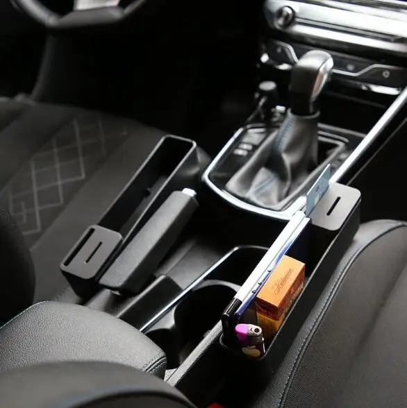 Add to CompareShare Universal Car Seat Gap Filler Pocket Side Pocket Organizer With A Coin Box Phone Wallet Holder
