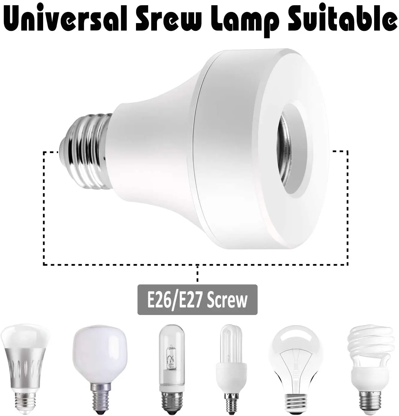 Lamp Remote control Screw Shell Light Switch Electric lamp holder Bulb Smart Socket