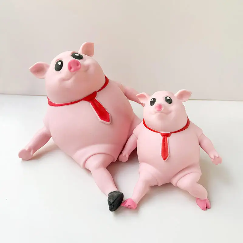 Hot sellingMagic Sand Squeeze Pig Toy And Stress Stretch Squishy pink Piggy Anti Stress Decompareson Toys For Kids/Adults