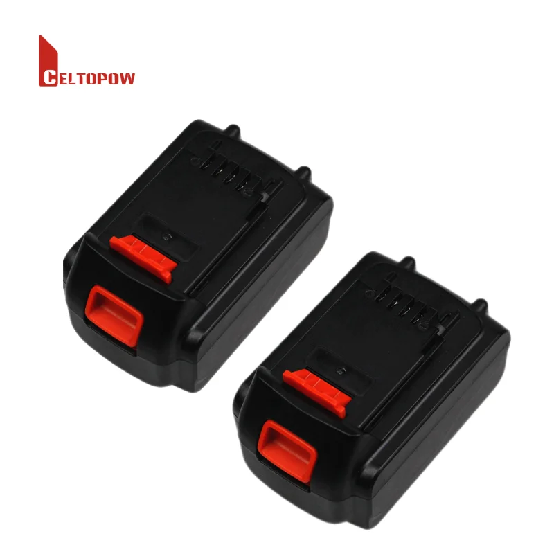 Rechargeable 18V 20V lithium battery compatible with Black & Decker LBXR20 LB20 LBX20 LBX4020 10 cell power tool battery