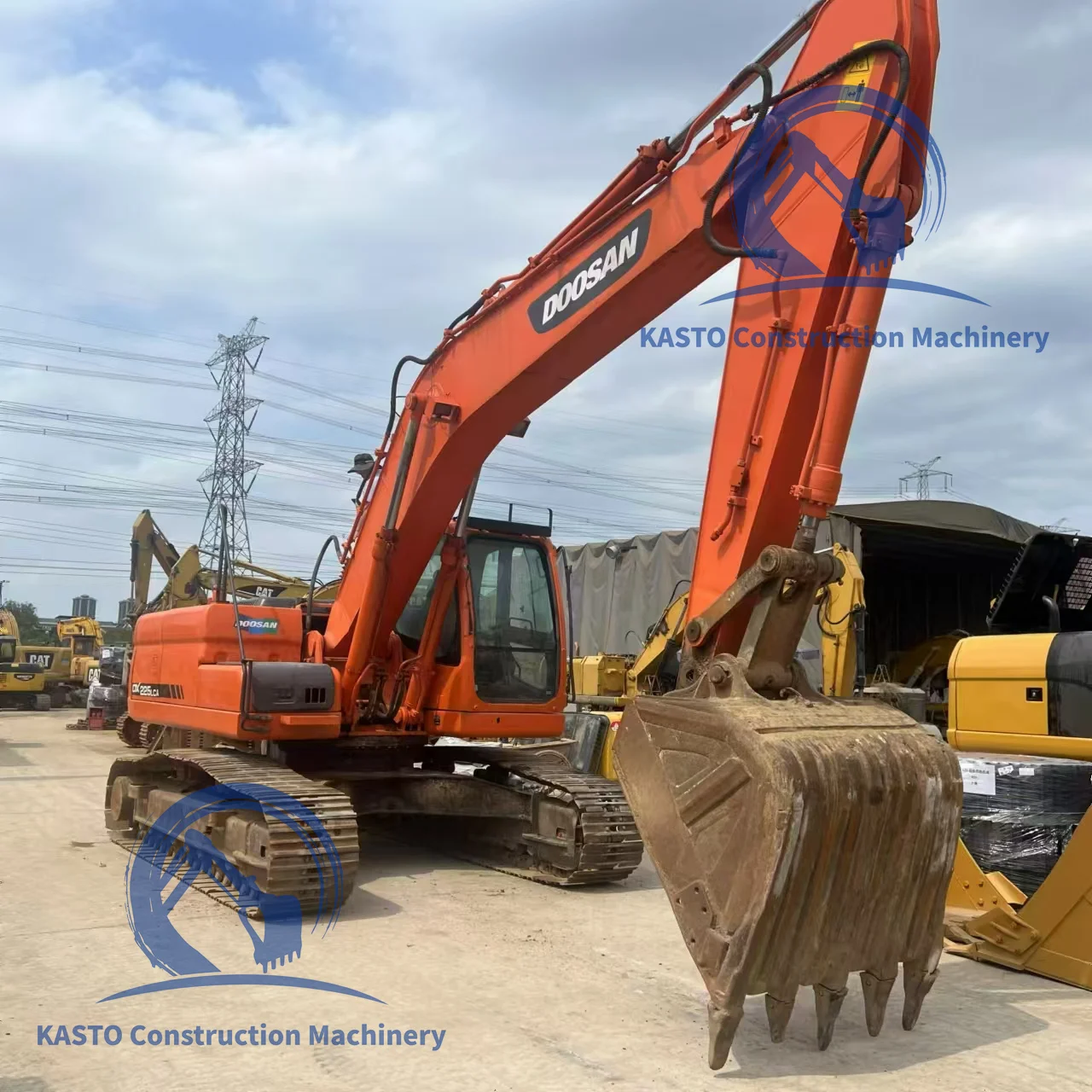 21-тонные Подержанные экскаваторы по низкой цене б/у Гусеничные Doosan DX225LC