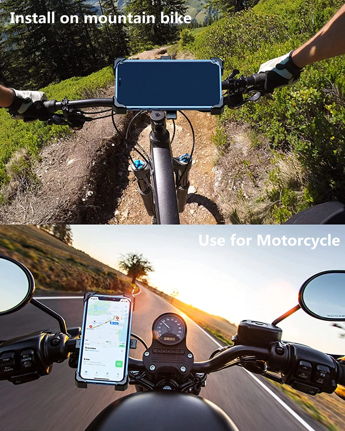 360 регулируемый водонепроницаемый держатель для телефона на велосипед и мотоцикл, универсальный держатель для мобильного телефона на велосипед и мотоцикл