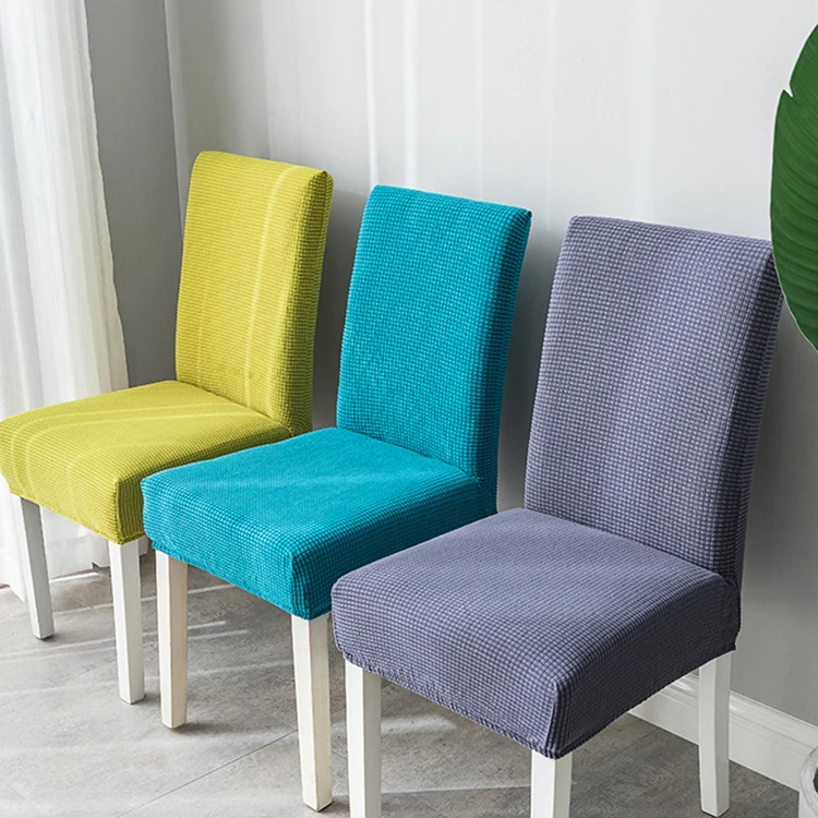 Colorful elastic thickened stretch spandex elastic chair cover seat covers for restaurant home