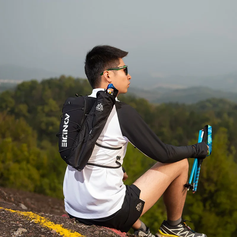 AONIJIE E4418 Black White New Design Trekking pole Storage Bag Running Sports Drawstring design Easy to Tighten Alpenstock Bags