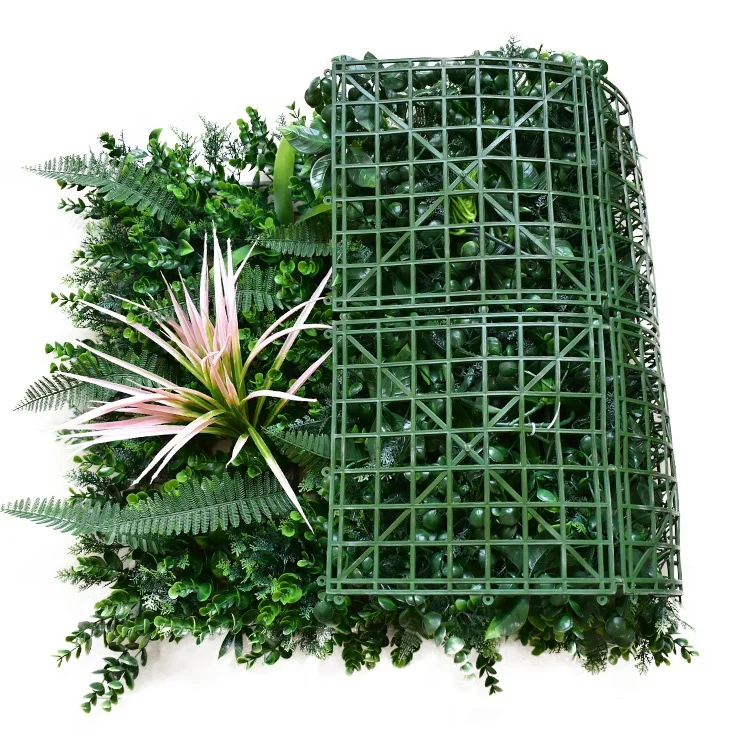 Grass Artificial Panels Artificial Grass Wall Latest Wholesale Plastic Moss Plant Artificial Hedge Boxwood Panels for outdoor