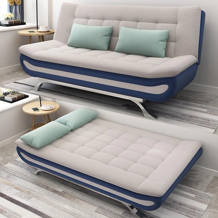 
Living Room Sofa Bed Simple Design 1.2m Width Convertible Fabric Sofa Cum Bed Features Folding Function 