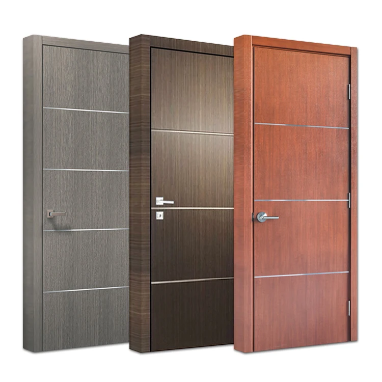 Foshan factory house indoor room colors solid wood doors interior bedroom rosewood wooden door
