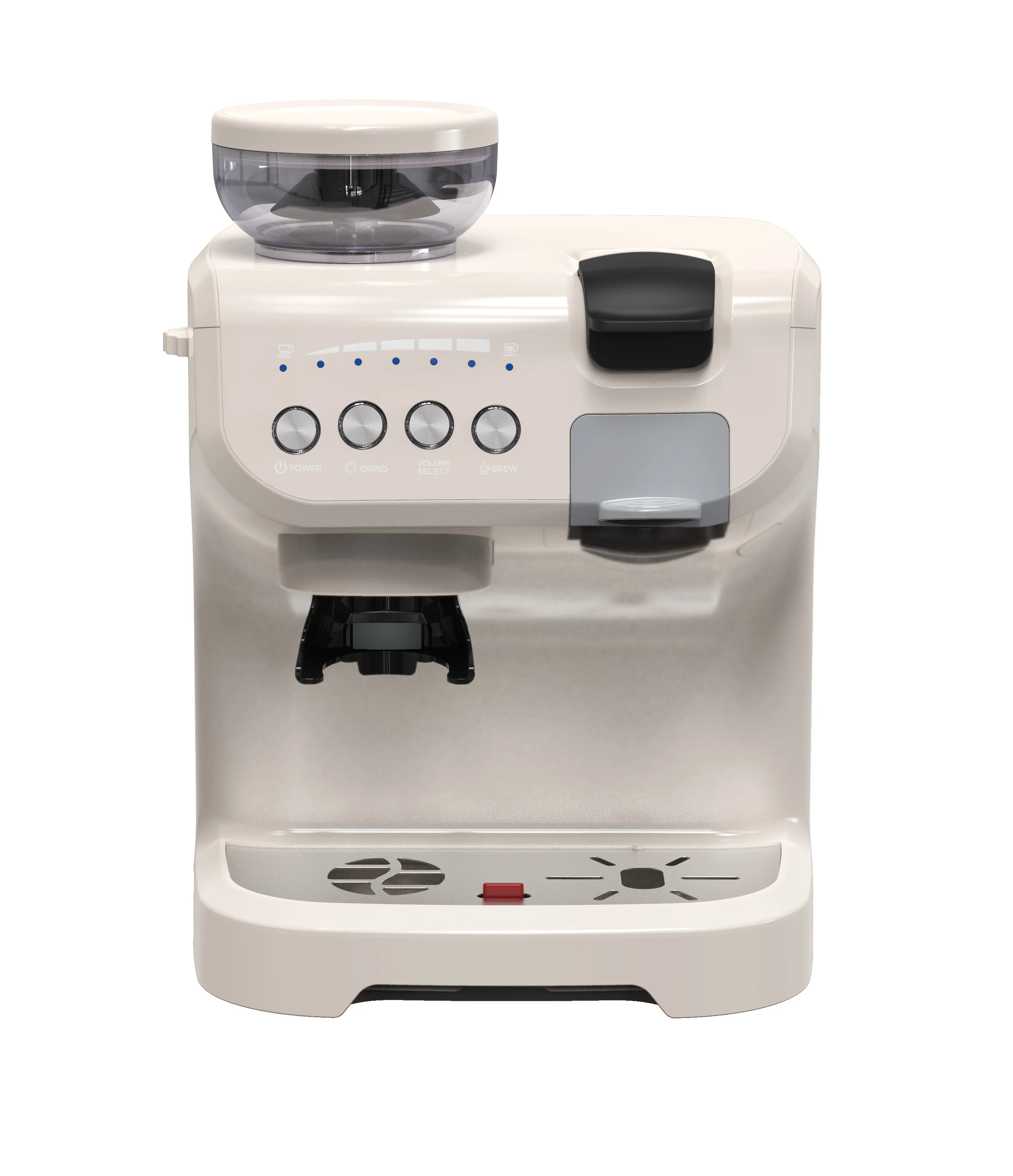 China Built In 3 In 1 Capsule Coffee Maker DG Nescoffee Office Coffee Machine With Milk
