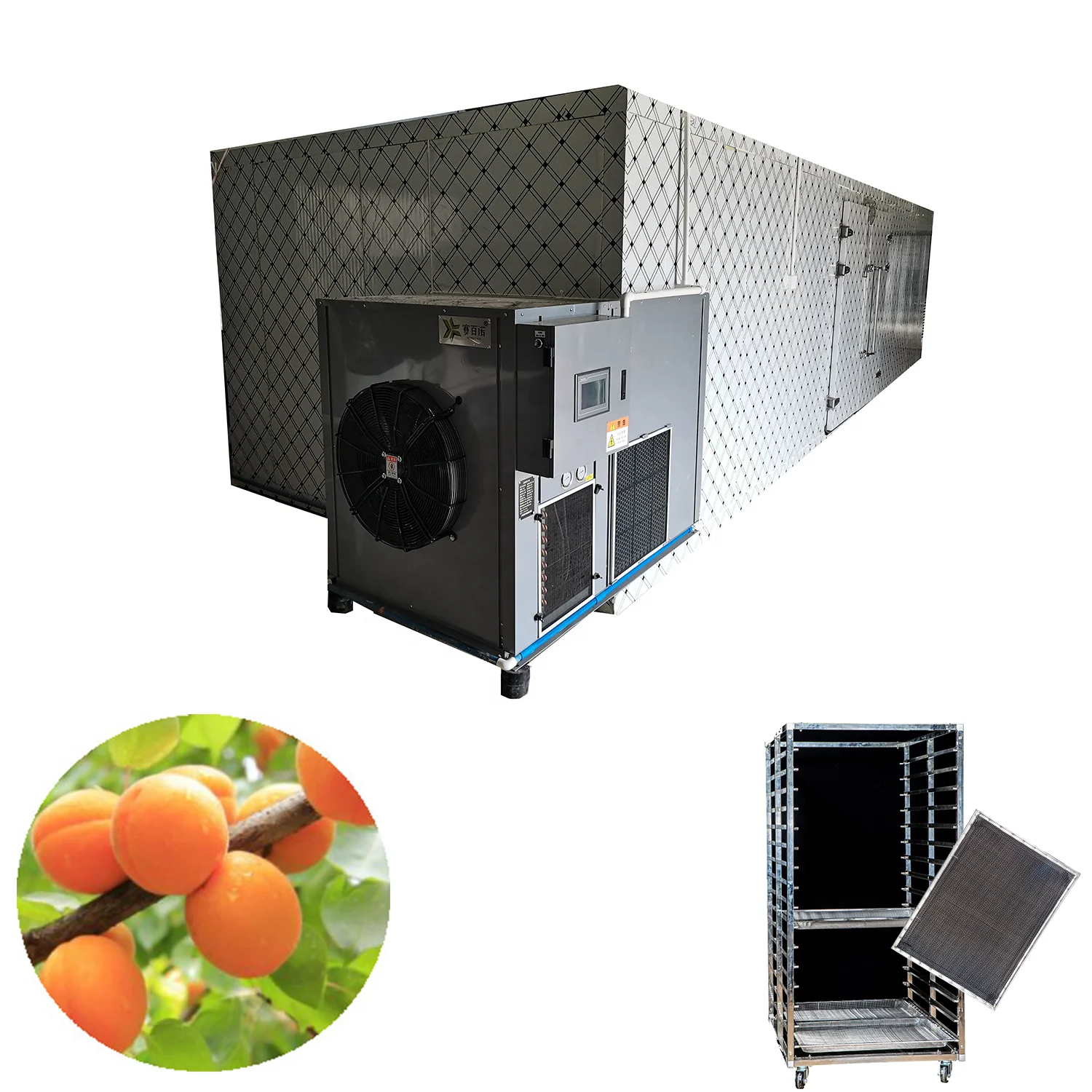 2021 Apricot Dehydrator machine Use Fruit Dryer Equipment with Food Drying chamber