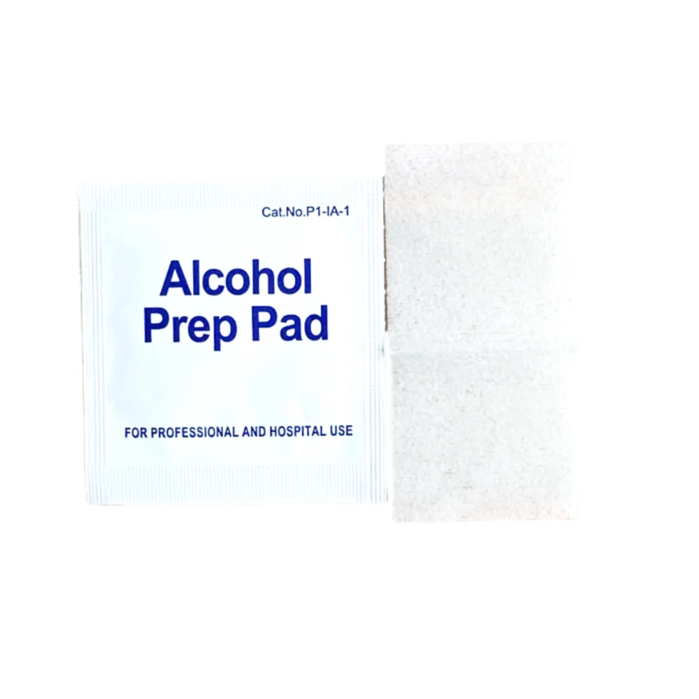 Best Selling Medical Grade Custom Sterile Non-Woven Wipes Alcohol Swab Alcohol Prep Pad 75% Isopropyl