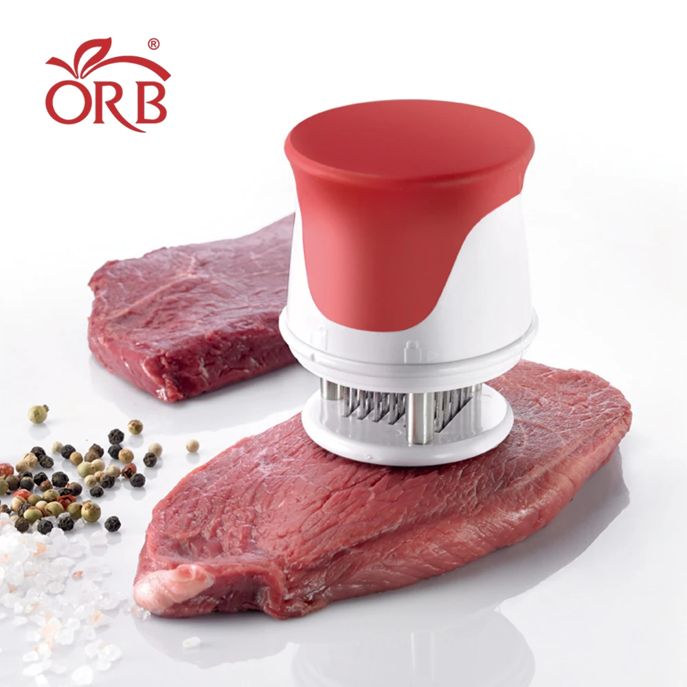 Small hand stainless steel blades plastic meat steak tenderizer tool