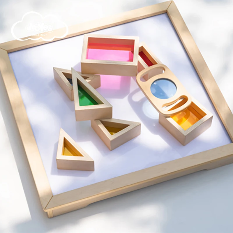 Hotselling school furniture portable light table for kids kindergarten colorful light play table