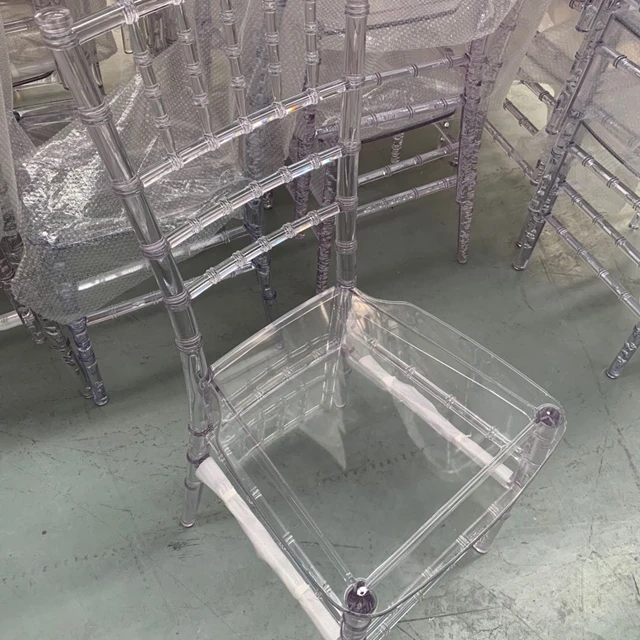 Полипропиленовый пластиковый моноблок Серебряный стул Chiavari