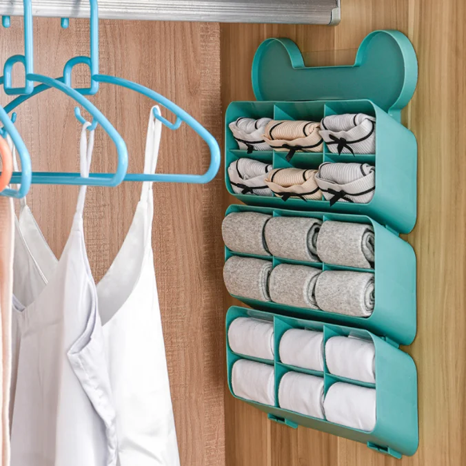 2025 Hot Sell New Design Wholesale Household Wall-mounted Underwear Storage Rack Socks Underpants