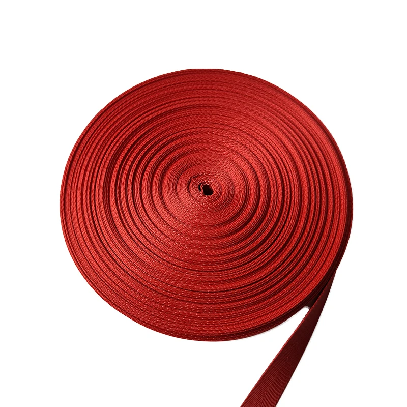 
Dongguan factory spot wholesale 25MM high-strength polyester webbing Seatbelt webbing Herringbone webbing 