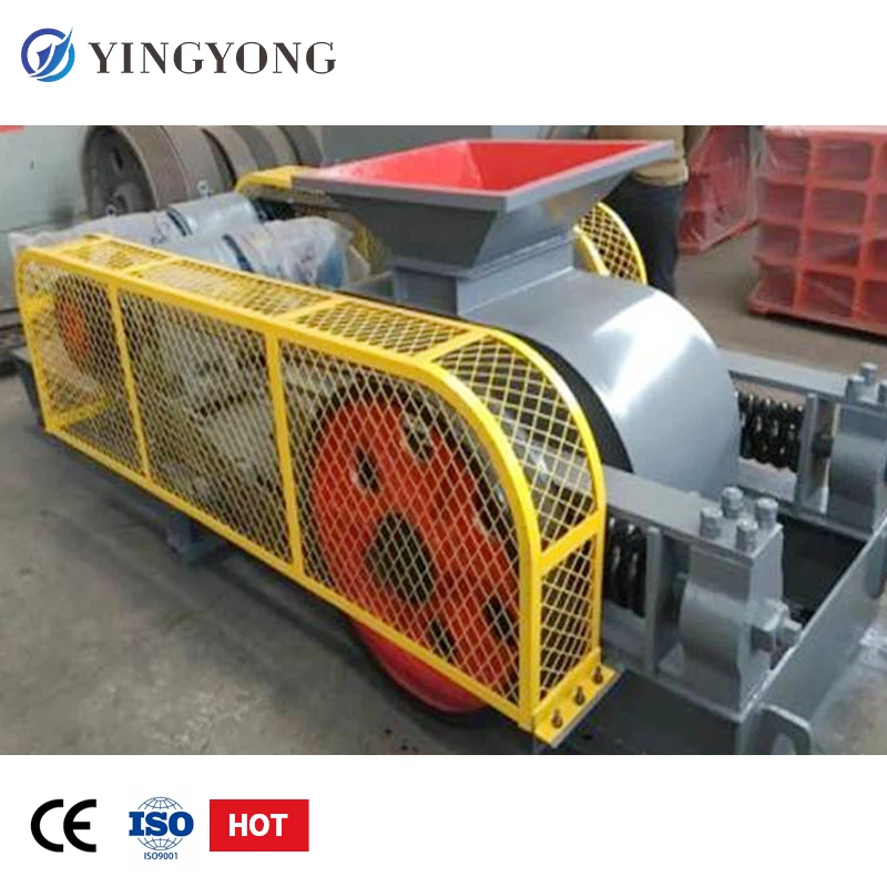 hot sale high quality hydraulic smooth small size Mini Double Roller Crusher machine type 2pg-610*400 gs1500*3600 2pg0425