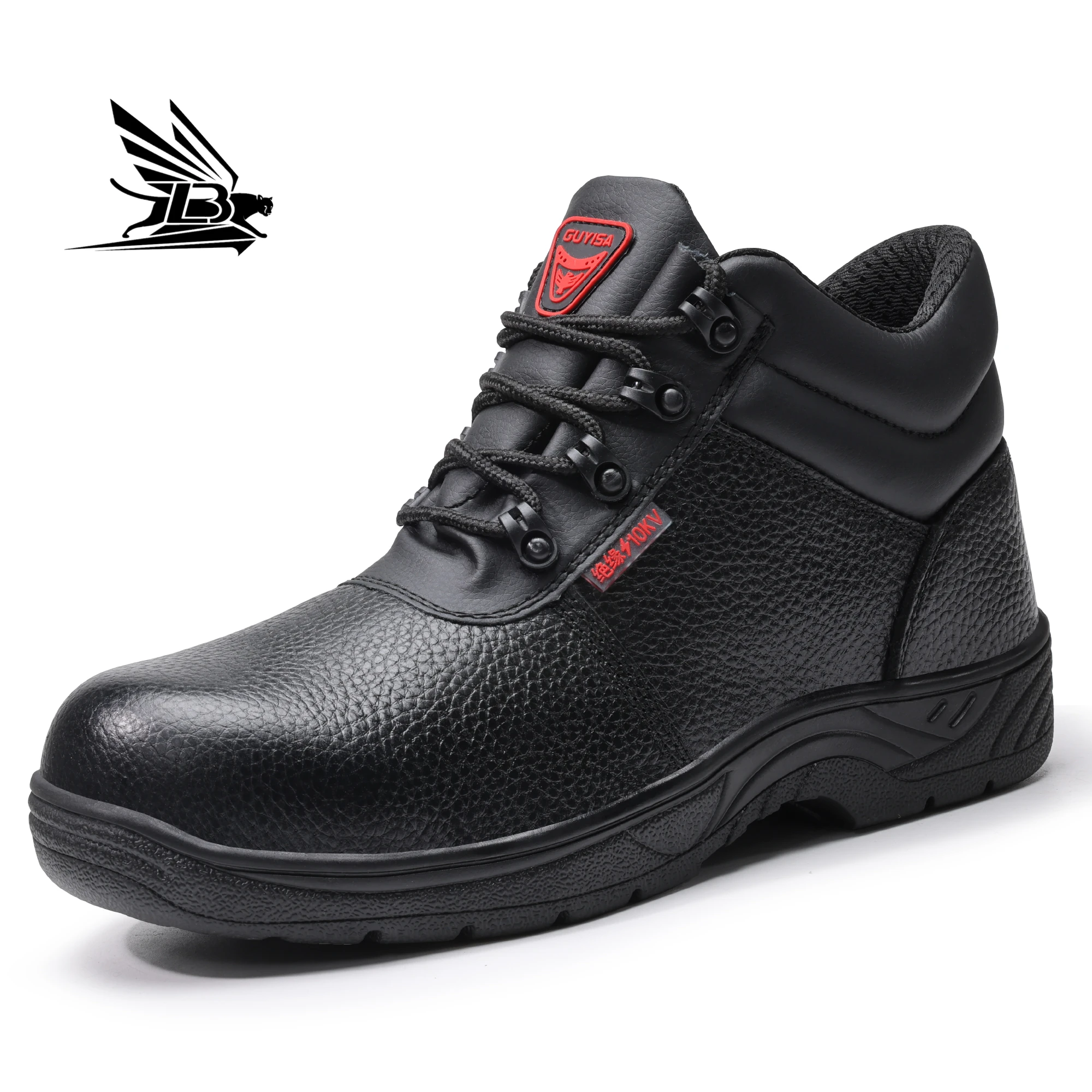 Factory direct safety boots can be customized wear resistant rubber soles high protective work boot
