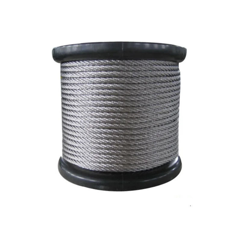 Hot Selling 7x7 stainless steel ss 316 304 Wire Rope 1mm 2mm 3mm 4mm 5mm  PVC Coated wire rope Aircraft Cable Metal Rope