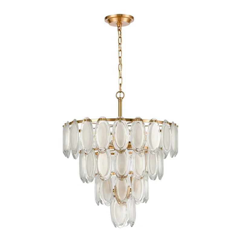 Four layers clear glass Classic round fashion italian style chandeliers  high quality hanging lights for home house