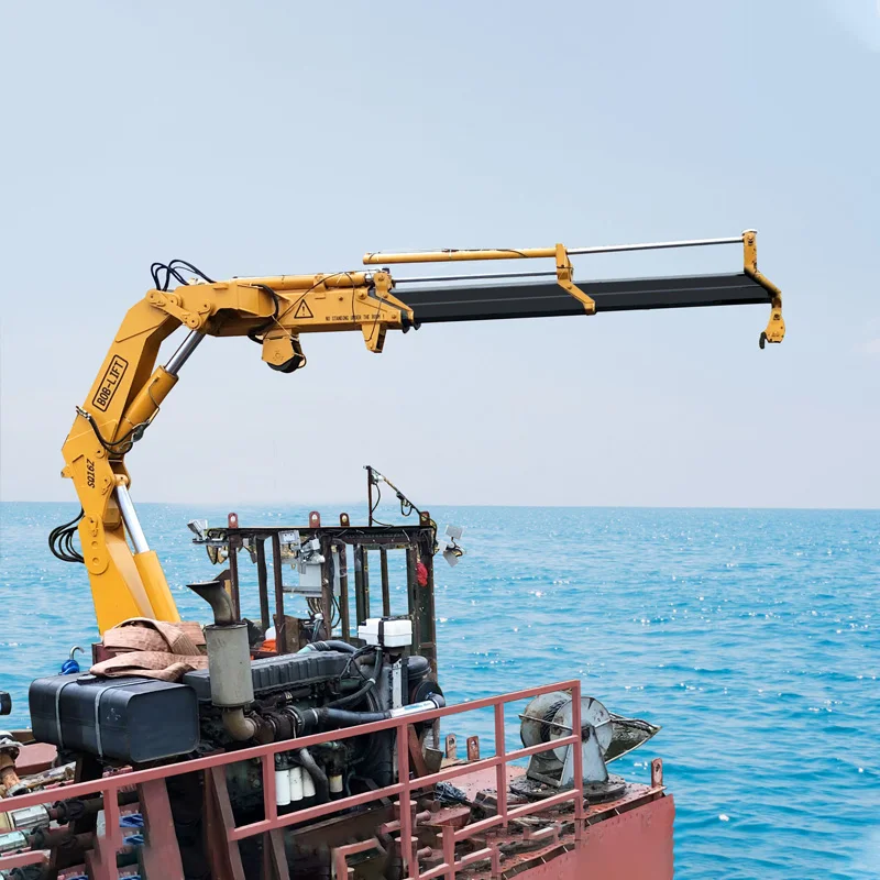 Bob-Lift 16 Ton 20 Ton Marine Deck Crane Hydraulic Boom Crane Knuckle Boat Ship Crane With Remote Control