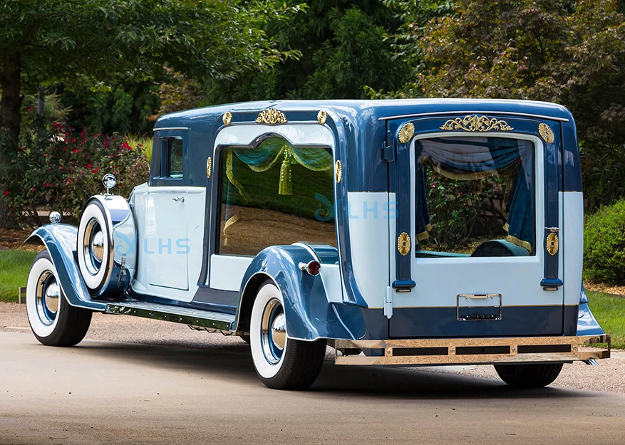 British style vintage hearse car vendors high quality coffin transport funeral hearse horse hearse for funeral parlor