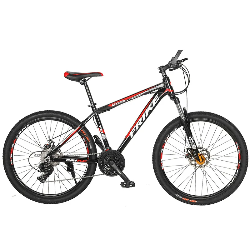 Manufacturer 26 inch aluminum alloy mountain bike  adult 24 speed shock-absorbing dual disc brake bike