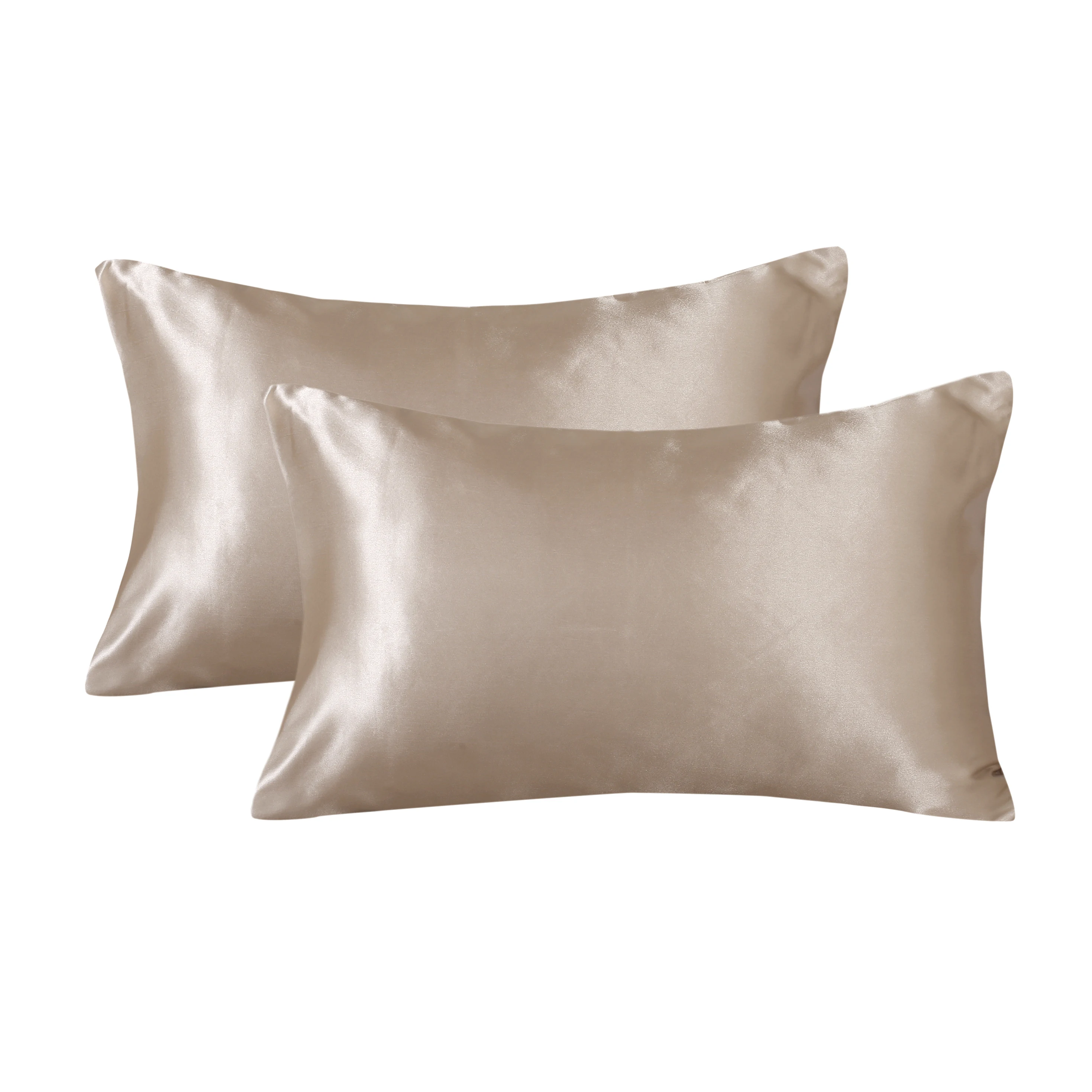 Wholesale Custom Satin Silk Pillowcase for Hair and Skin 100% Polyester Black Silk Satin Pillow Case