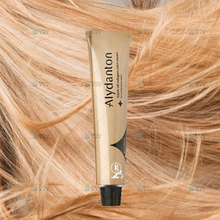 Huati Sifuli Alydanton 100ml Permanent no ppd Ammonia natural collagen argan oil purple Hair Color Dye black pink silver cream