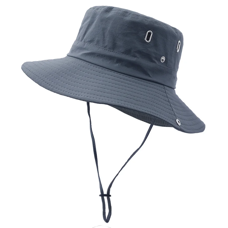 Outdoor Sun Protection Safari Bonnie Sun CapCustom Waterproof Breathable Polyester Fishing Bucket Hat