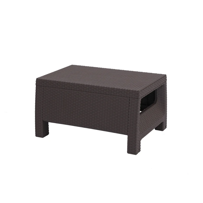 4 pcs Most Popular Garden Outdoor Rattan Plastic Wicker Sofa Set Sofa 4 Set Furniture