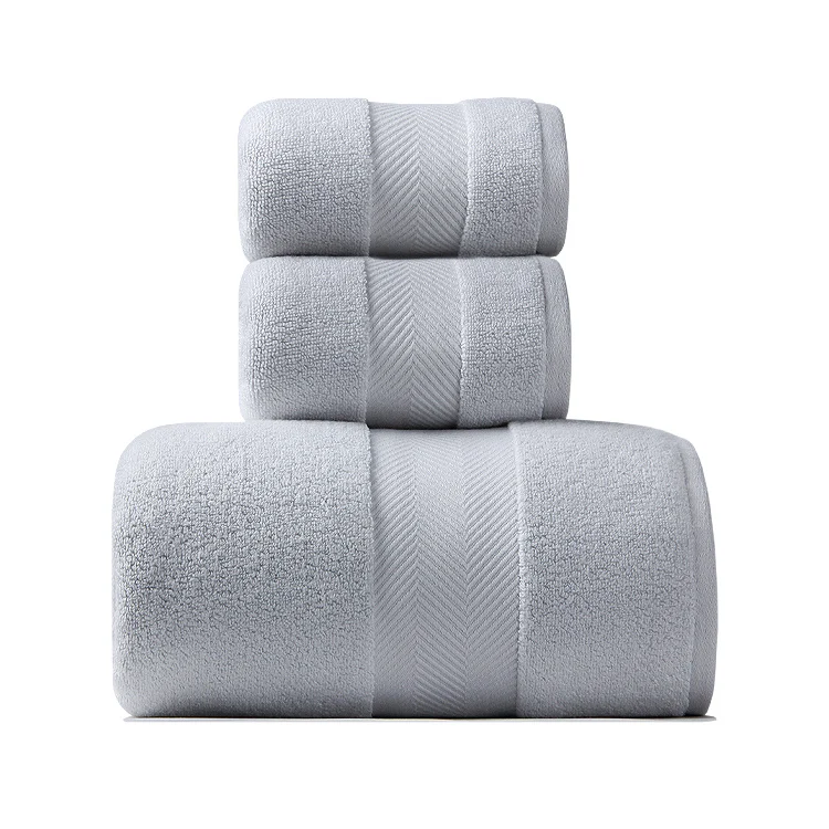 Towels pretty and fluffy bamboo cotton terry towel for corporate gift use with packing box