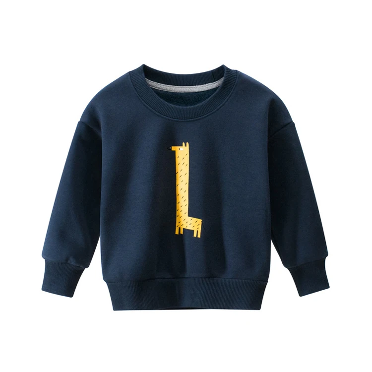 
Wholesale china casual thick warm kids sweatshirt with lovely animal for winter 