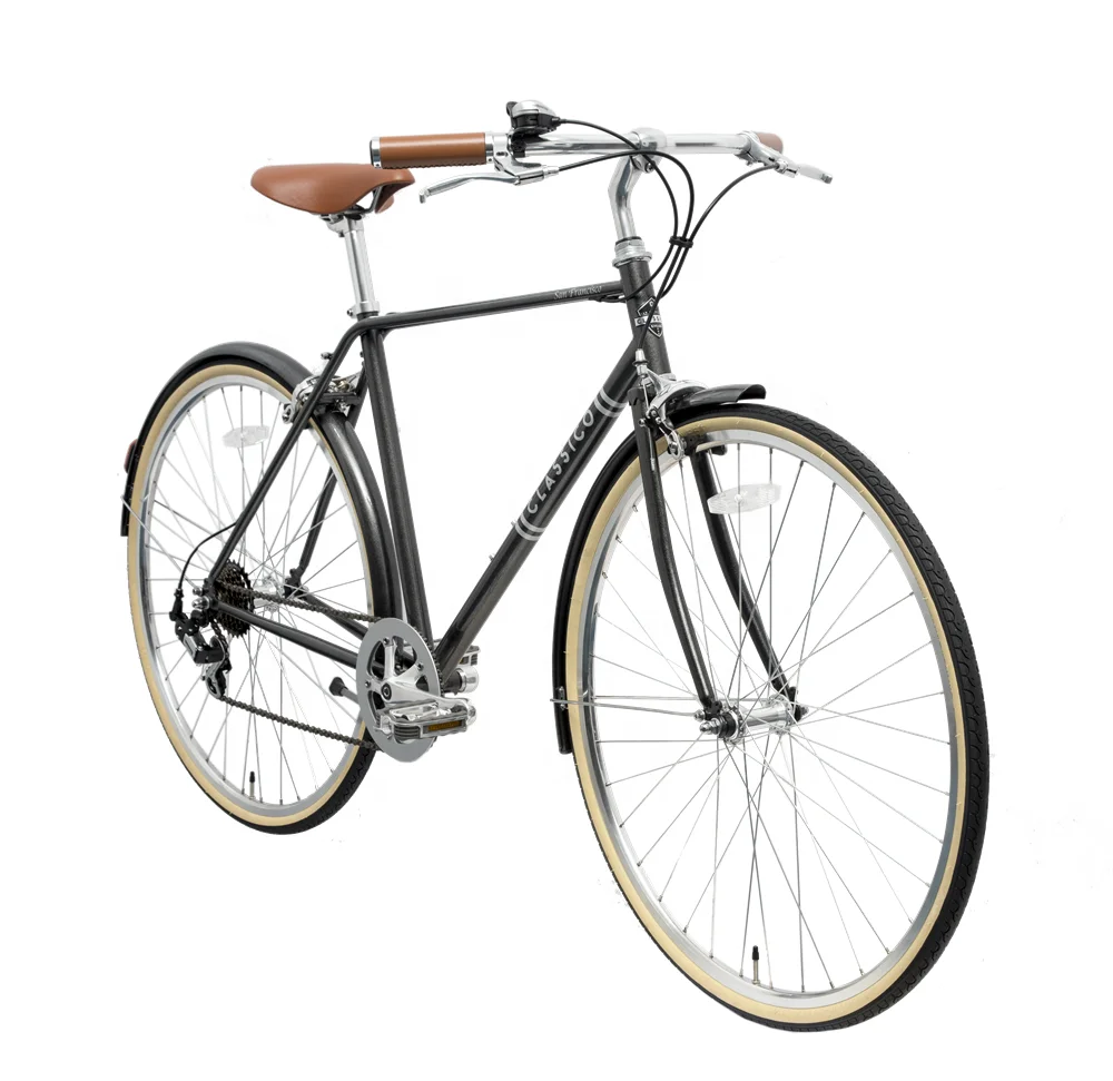 Ansbern Fashionable 700C Hi- Ten Steel Frame Road Bike City Bicycle