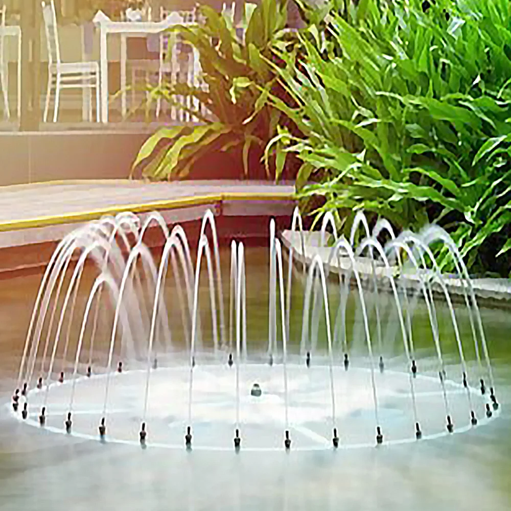 Floating Fountain Kit With Light For Home Small Circular Music Dancing Fountain For Pond