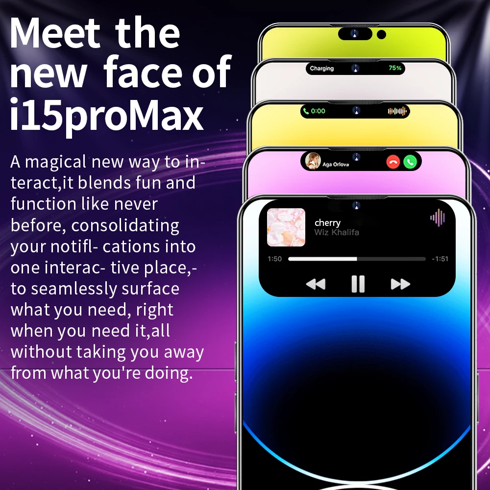 2023 Goophone 14 Pro Max for Sale 6.7 inch 256GB,8GB i15 Pro Max Smartphone Factory Unlocked Cell Phone