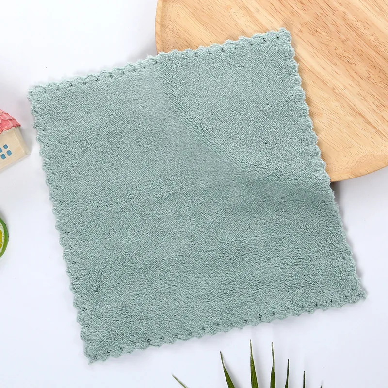 customized edgeless microfiber small coral fleece skin-friendly kids baby hand kids child face mini towel