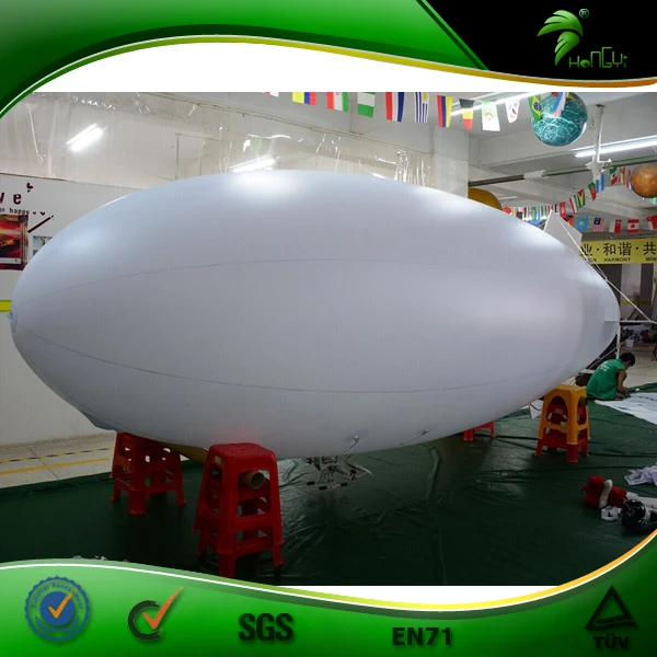 6M LED inflatable RC blimp,airship,zeppline for sale,rc helium airship