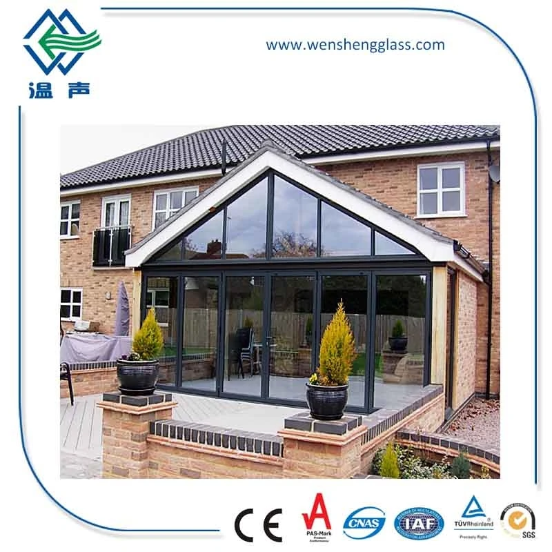 Building Construction Materials Aluminium Curtain Wall  Commercial Aluminum Frame Foldable Window Tempered Glass Bifold Windows
